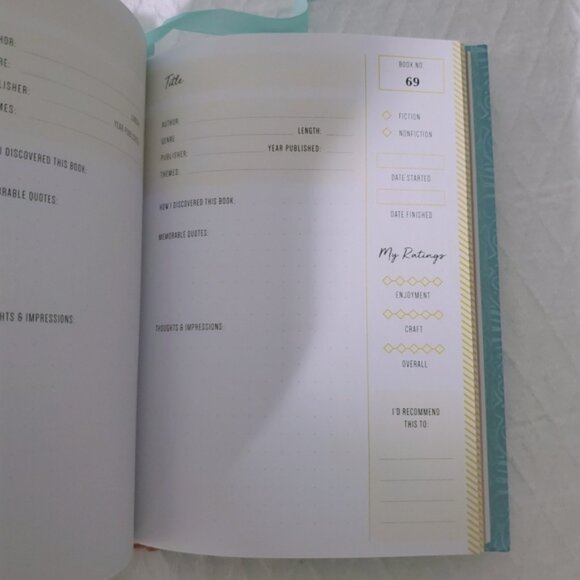 Anne Bogel "My Reading Life" Write in Book Check Journal- Hardcover - Picture 14 of 16